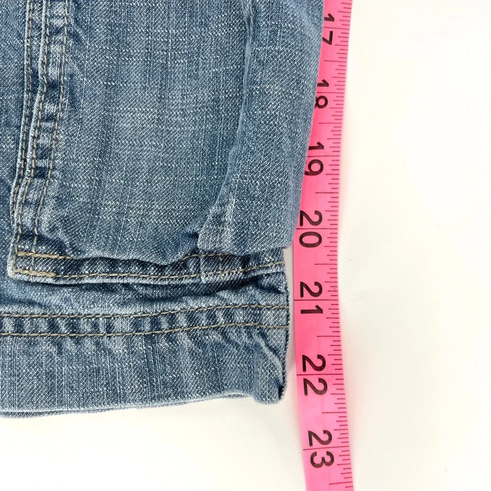 Levis SilverTab Blue Denim Cargo Shorts Mens W36 Baggy Y2K‎ Skate Grunge